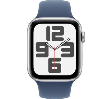 APPLE Watch SE 2 - 44mm Silver Aluminium Case with Denim Sport Band, M/L - Good